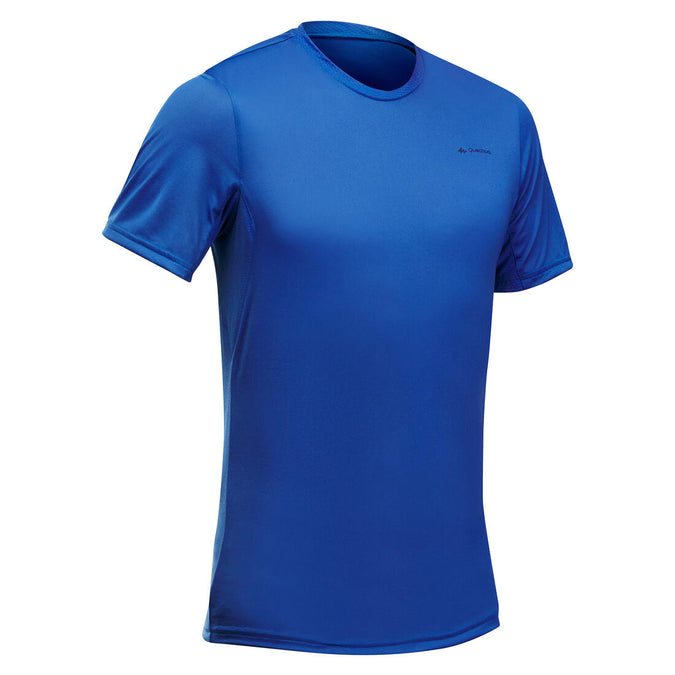 Buy Men's Recycled Synthetic Short-Sleeved Hiking T-Shirt MH100 Online